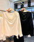 Cowl Neckline Long Sleeves